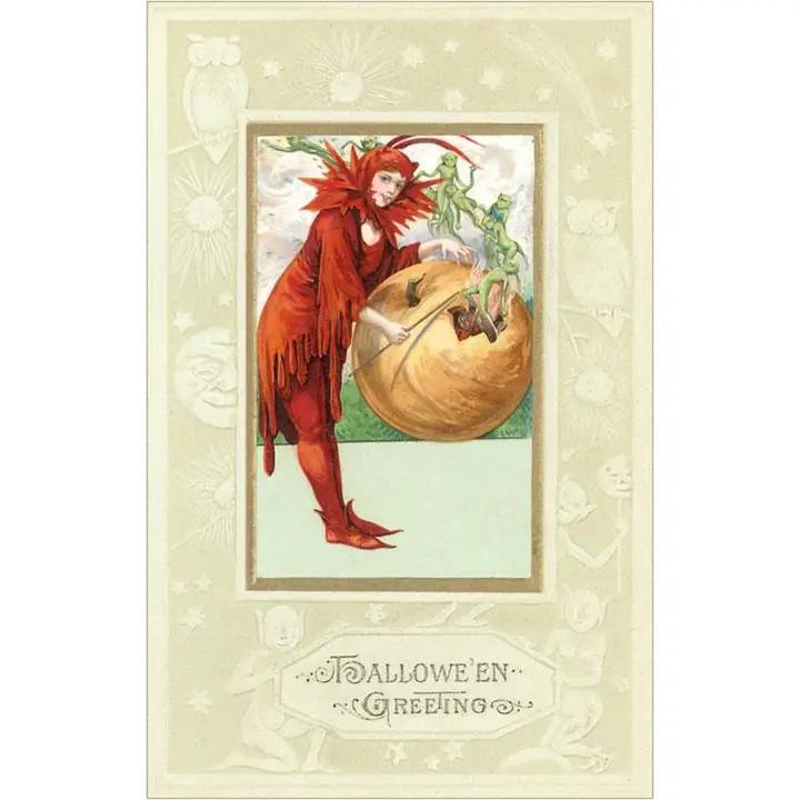 Found Image Press - Sticker - Devil Girl with Imps - HW-00119-SK1201