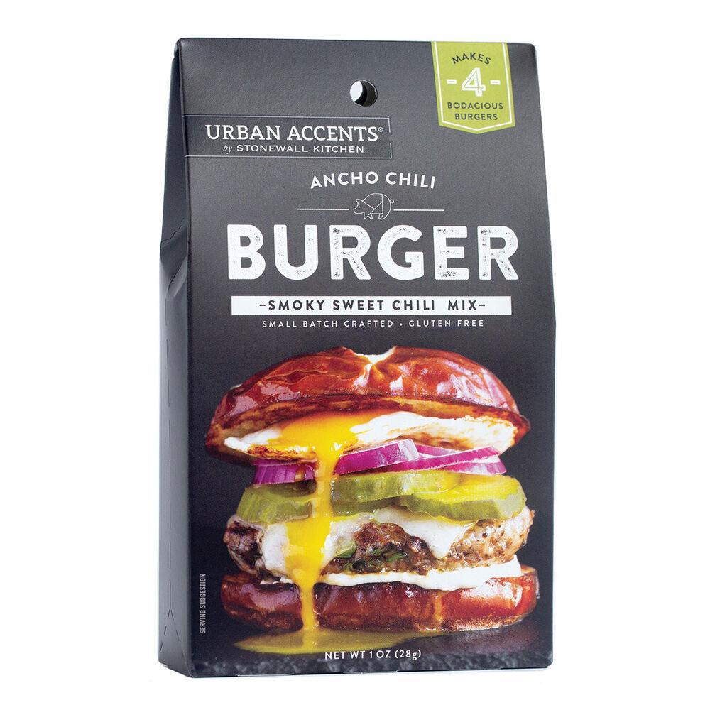 Stonewall Kitchen Ancho Chile Pork Burger Seasoning Mix 1 oz tent 370222
