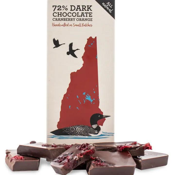 Van Otis - New Hampshire Souvenir Bar - 72% Dark Cranberry Orange 2.5 oz - NH005