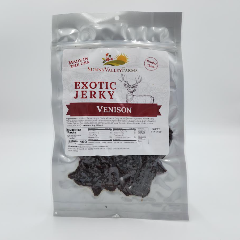 Sunny Valley Farms - Venison Jerky 2 oz - Boston Venison