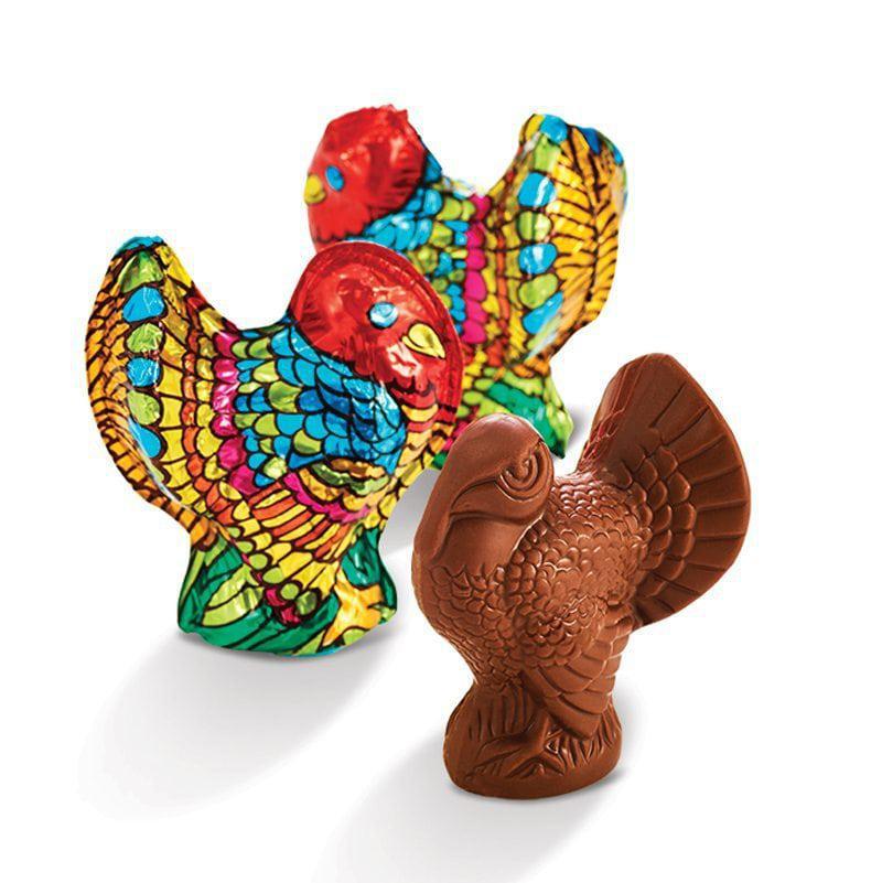 Abdallah Candies - Foiled Dark Chocolate Turkeys 1 oz - 7951T