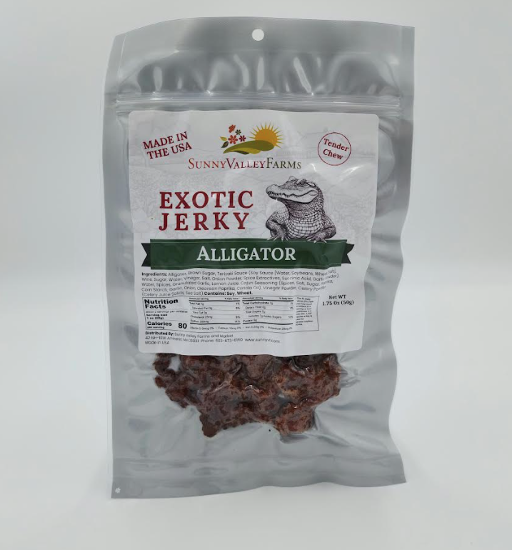Sunny Valley Farms - Alligator Jerky 1.75 oz - Boston Alligator