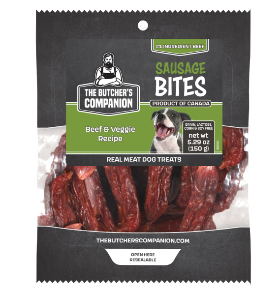 The Butcher's Companion - Dog Beef Veggie Sausage Bites 5.29 oz - 23400454
