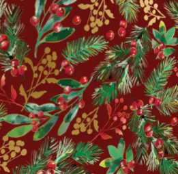 Jillson & Roberts - Bottle Tote - Winter Foliage - XBT786
