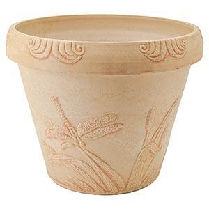 Arcadia - Dragonfly Pot 13x11" Beige - 80690420