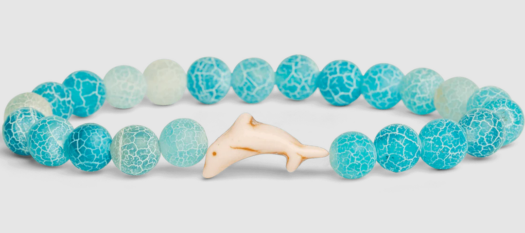 Fahlo - The Odyssey Bracelet - Tracks a Dolphin - Aqua Blue - W-ODY-AQUA