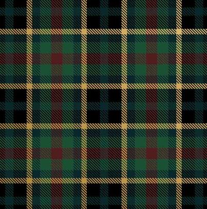 Jillson & Roberts - Wrap Roll - Hunter Navy Plaid - R228