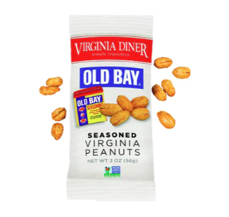 Virginia Diner - Old Bay Peanuts 2 oz - 3228