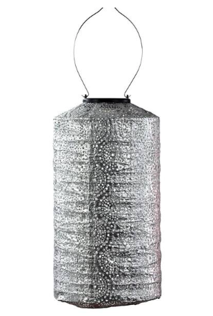 Lumiz LED Lantern - Cylinder Occult Lantern, Silver - LUM149