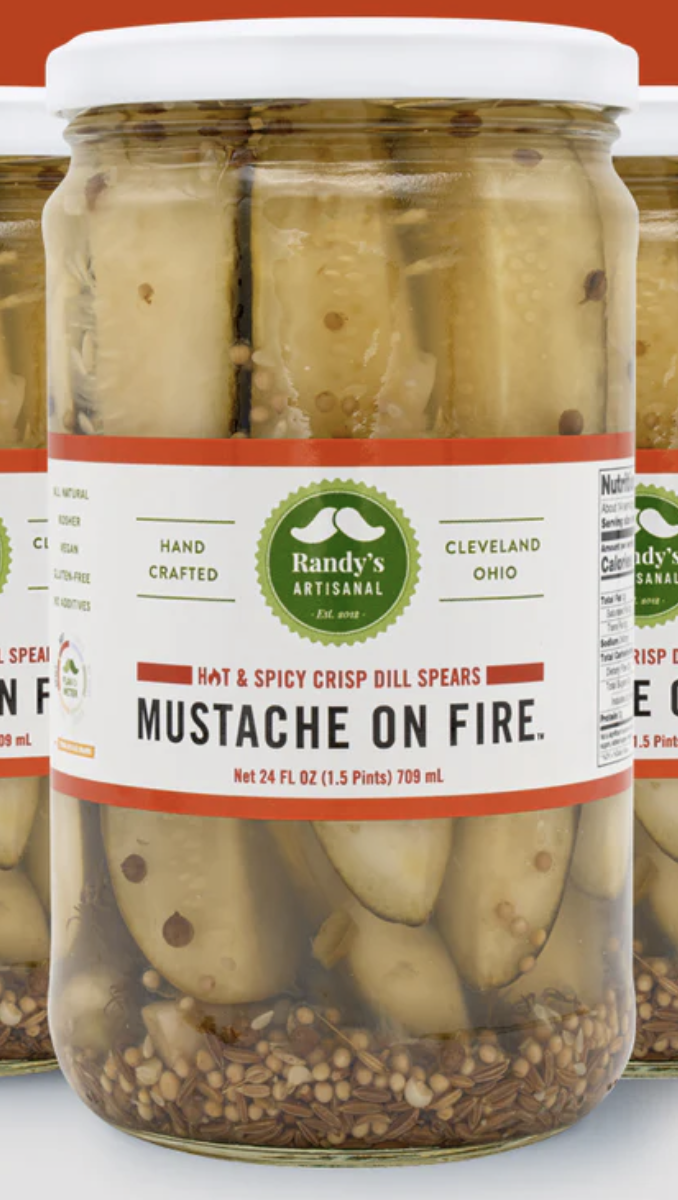 Randy's Pickles - Mustache on Fire Spears 24oz PKL0004C