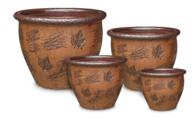 15" Forest Imprint Low Kettle Pot FILK-S4-TBR