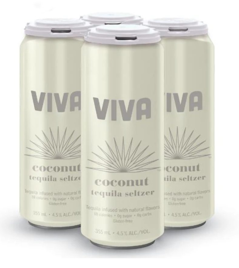 Viva - Coconut Tequila Seltzer - 4 Pack 12 oz Cans - 608873