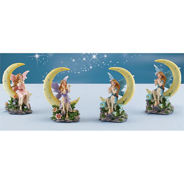 Land & Sea - Fairy Sitting on Moon 4 1/2" FA49