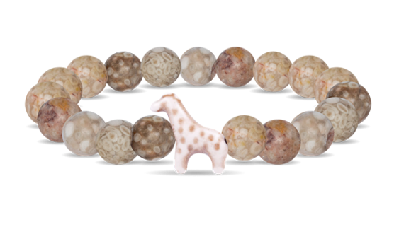 Fahlo - The Trek Bracelet - Tracks a Giraffe - Moon - W-TREK-MOON