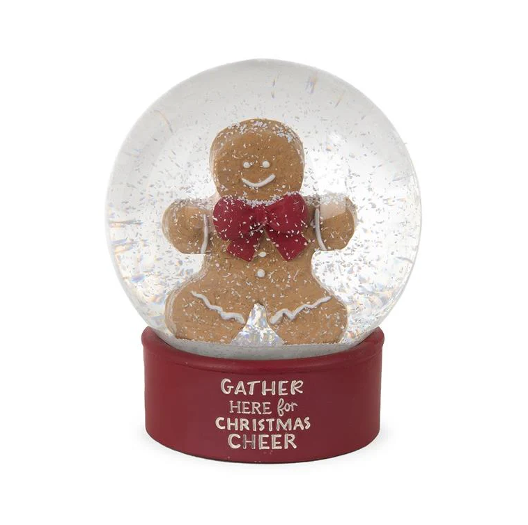 Gingerbread Man Christmas Cheer Snowglobe - 248-14133
