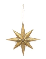 26.57" Long Antique Gold North Star Hanging Iron Decoration "Polaris" - ZR233016-B