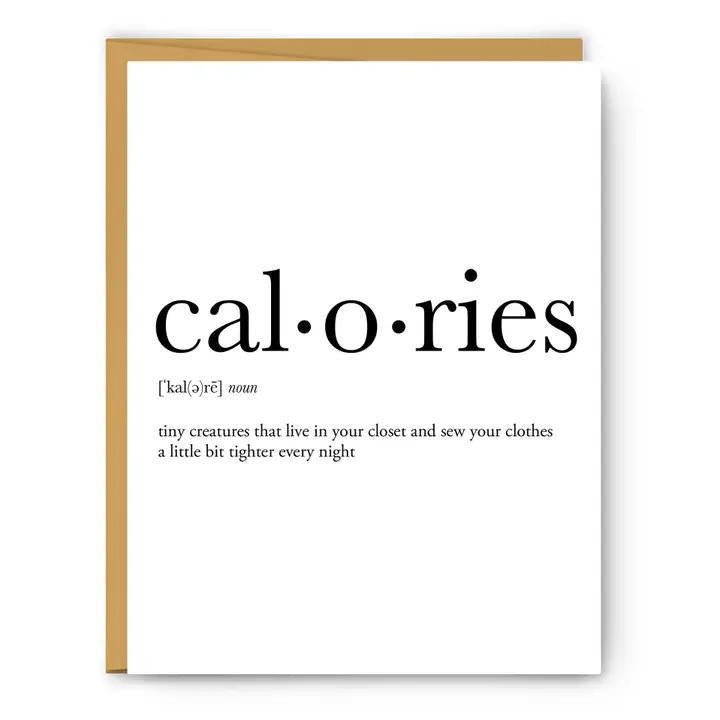 Footnotes - Calories Definition - Everyday Card - FN0015C