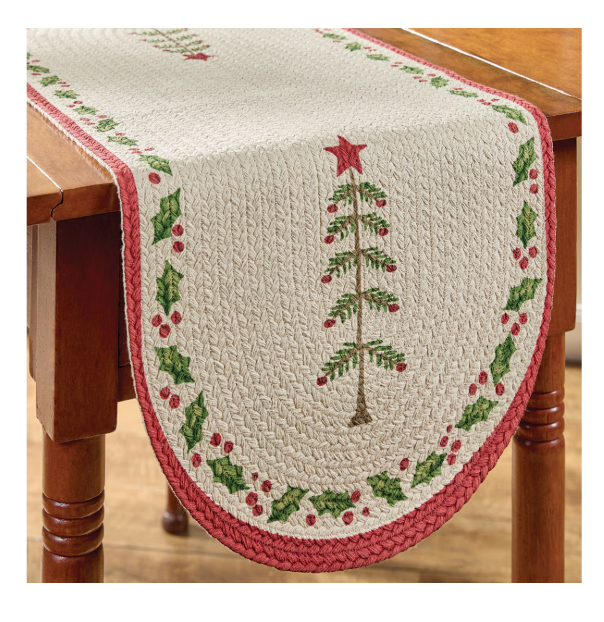 Park Designs - Feather Tree Print Braid Runner 36"L - 9844-120