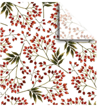 Jillson & Roberts - Designer Tissue - Snow Berries - XPT825