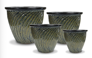 12.25" Wave Ipoh Pot - Jungle Moss WVIP-S4-JM