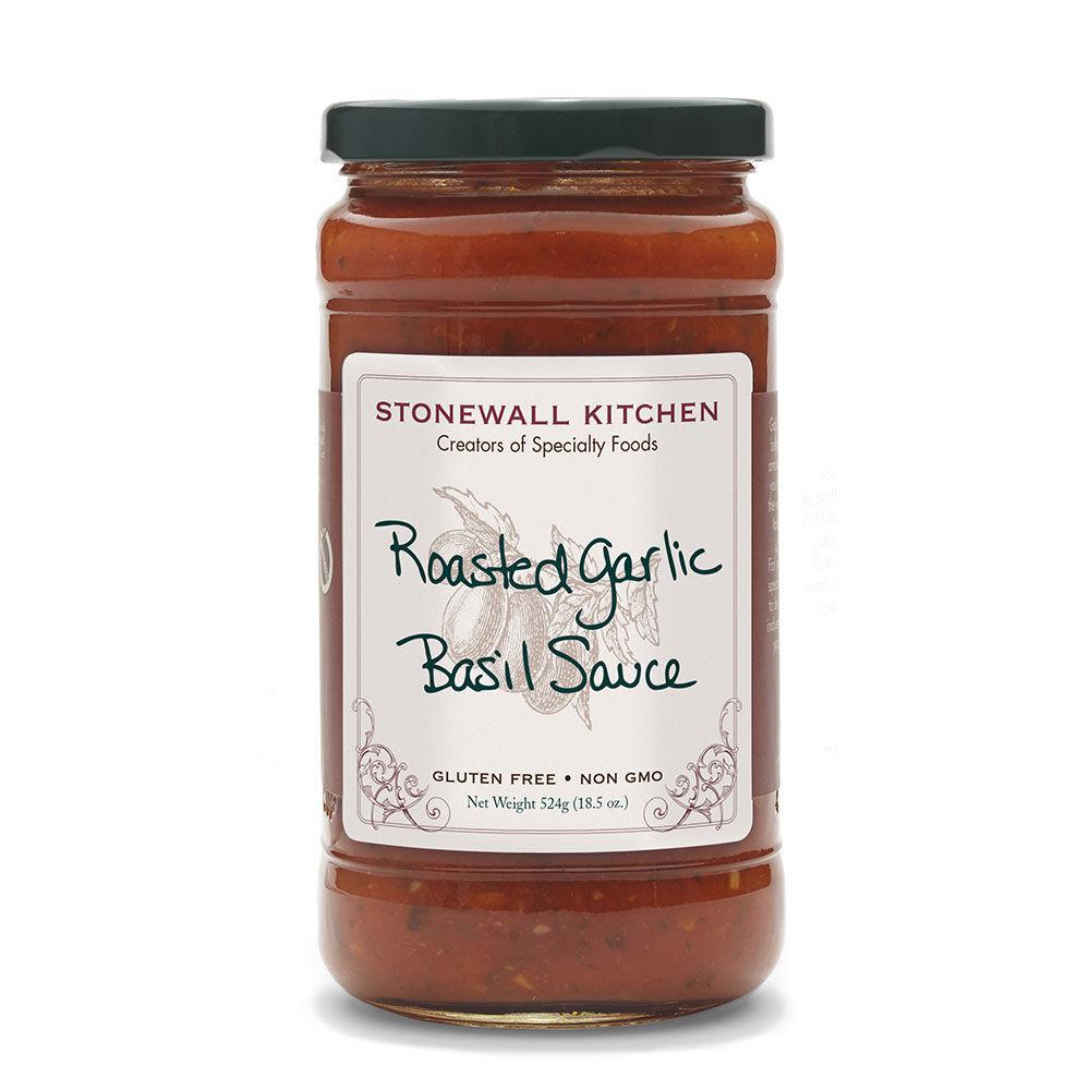 Stonewall Kitchen Roasted Garlic Basil Sauce 18.5 oz jar 251819
