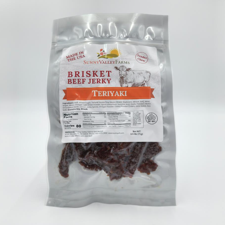 Sunny Valley Farms - Teriyaki Beef Jerky 2.5 oz - Boston Teri