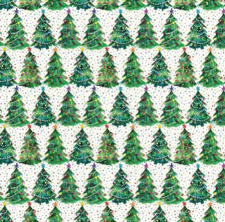 Jillson & Roberts - Medium Tote - Christmas Trees - XMT798