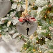 Galvanized Jingle Bells w/Ribbon/Rope ZR175353-C