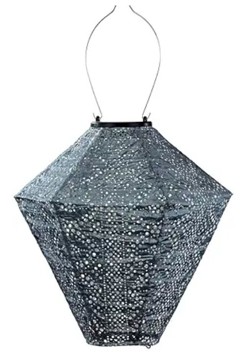 Lumiz LED Lantern - Diamond Lace Lantern, Grey Blue - LUM150
