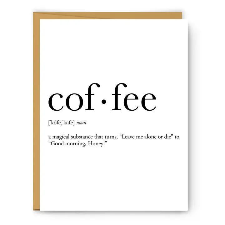Footnotes - Coffee Definition (Magical) - Everyday Card - FN0194C