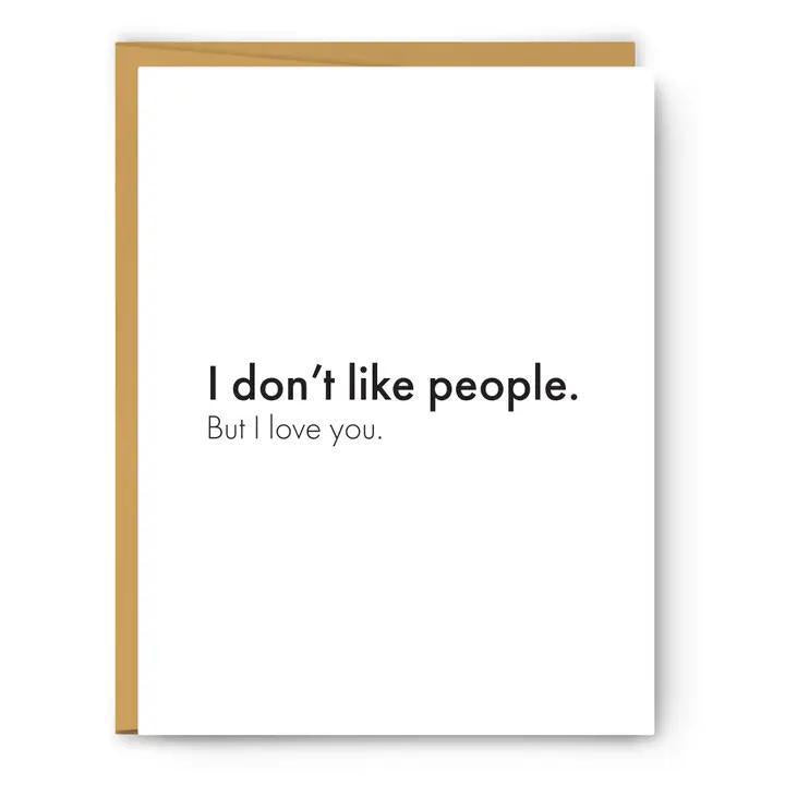 Footnotes - I Love You and I Like You - Love & Friendship Card - SF0183C