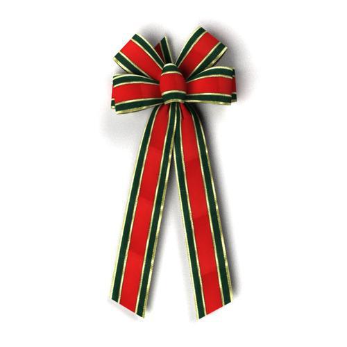 6 Loop Red/Green/Gold Gucci Pattern Bow 2000-990-52