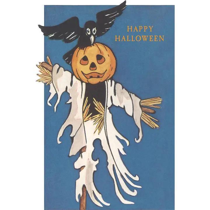 Found Image Press - Sticker - Jack O'lantern with Crow - HW-00248-SK1201