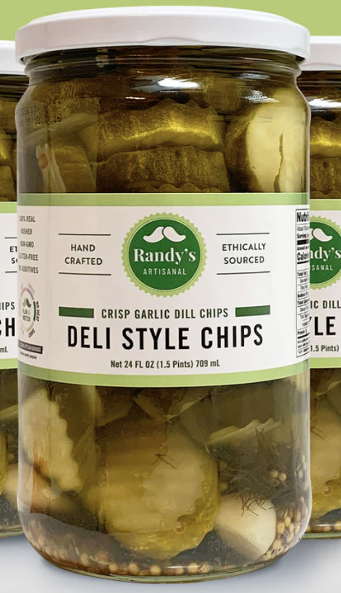 Randy's Pickles - Deli Style Dill Chips 24 oz - PKL0008C