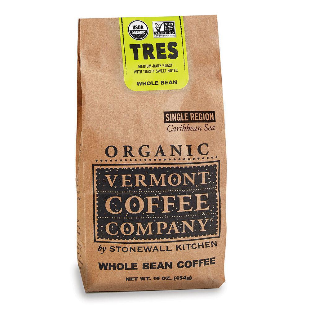 Stonewall Kitchen - Vermont Coffee Company - Organic Tres Caribbean Whole Bean Coffee 16 oz - 381609