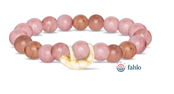 Fahlo - The Wander Bracelet - Tracks a Sloth - Wildfower Pink - W-WAN-PINK