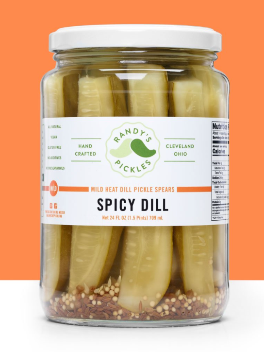 Randy's Pickles - Spicy Dill Spears 24 oz - PKL0006C