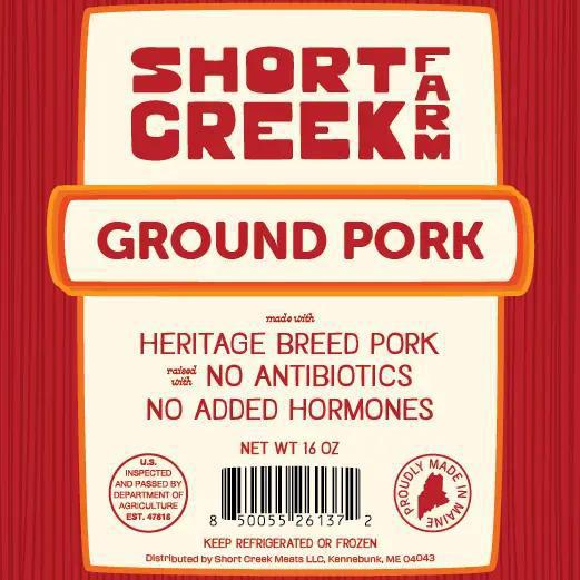 Short Creek Farm - Ground Pork 16 oz - PKGRND