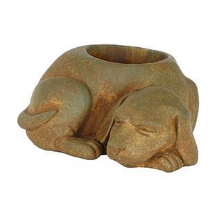Classic Concrete Buddies - Sleeping Dog Planter Rust - 81791576