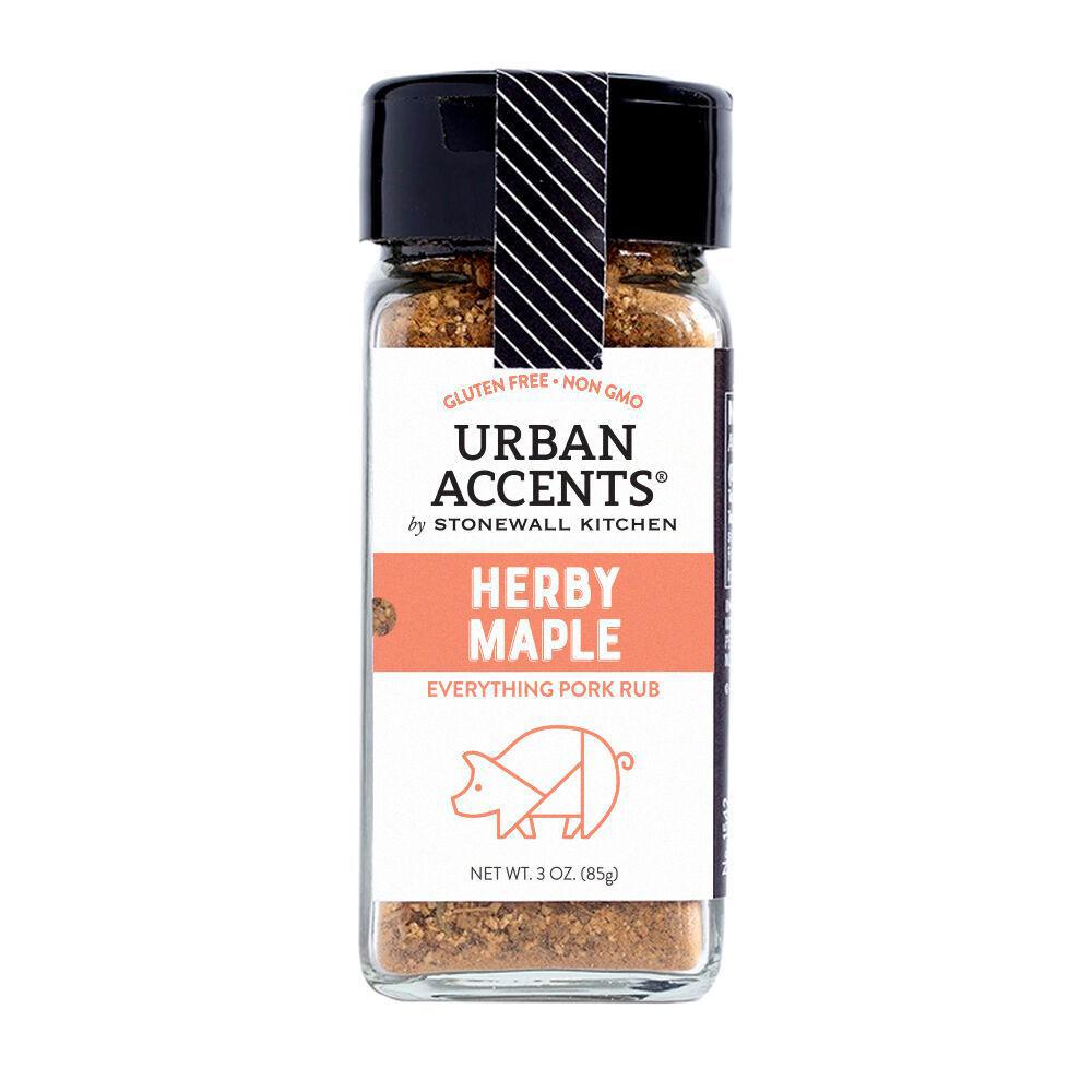 Stonewall Kitchen Urban Accents Herby Maple Everything Pork Rub 3 oz jar 370418 DISVEN