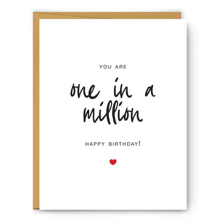 Footnotes - One in A Million - Birthday Card - SF0114C