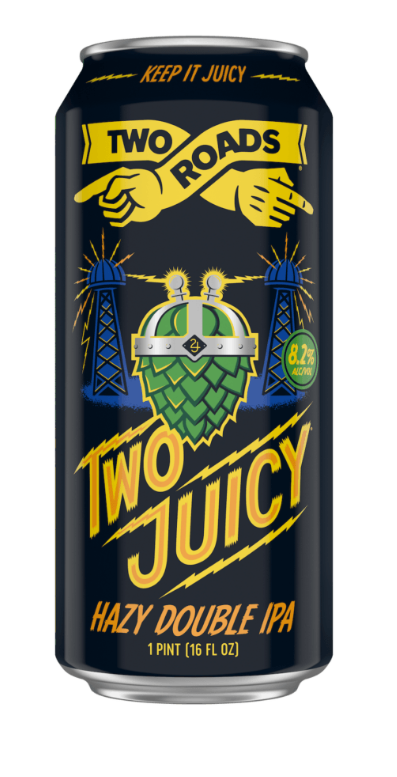 Two Roads - Two Juicy Hazy Double IPA - 16 oz 4 Pack Cans - 603883 DISSVF