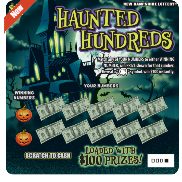 Scratch - $2 - Haunted Hundreds - 1672