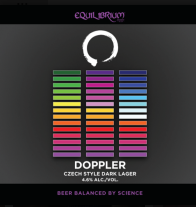 Equilibrium Brewery - Doppler - Czech Style Dark Lager - 4 Pack 16 oz Cans - 2049263