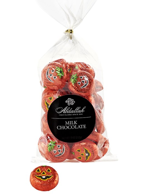 Abdallah Candies - Foil Milk Chocolate Jack-O-Lanterns 7.5 oz - 7892H