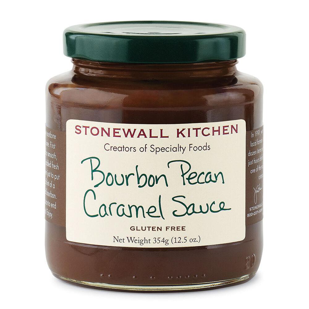 Stonewall Kitchen Bourbon Pecan Caramel Sauce 12.5 oz jar 161081