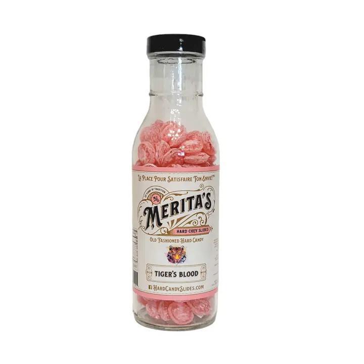 Ms. Merita's Hard Candy Slides - Tiger's Blood Glass Bottle 12 oz