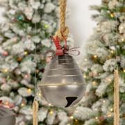 Galvanized Jingle Bells w/Ribbon/Rope ZR175353-D