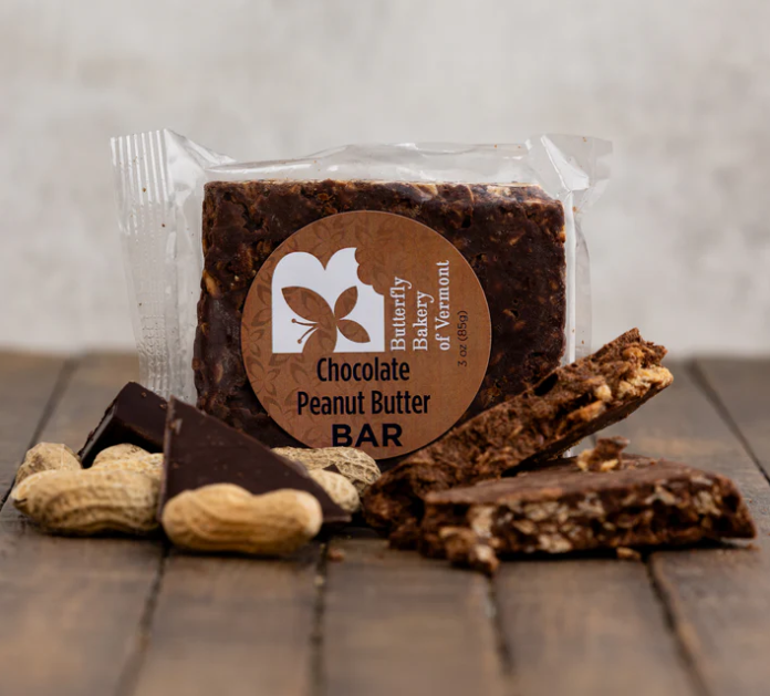 Butterfly Bakery VT - Chocolate Peanut Butter Bar 3 oz