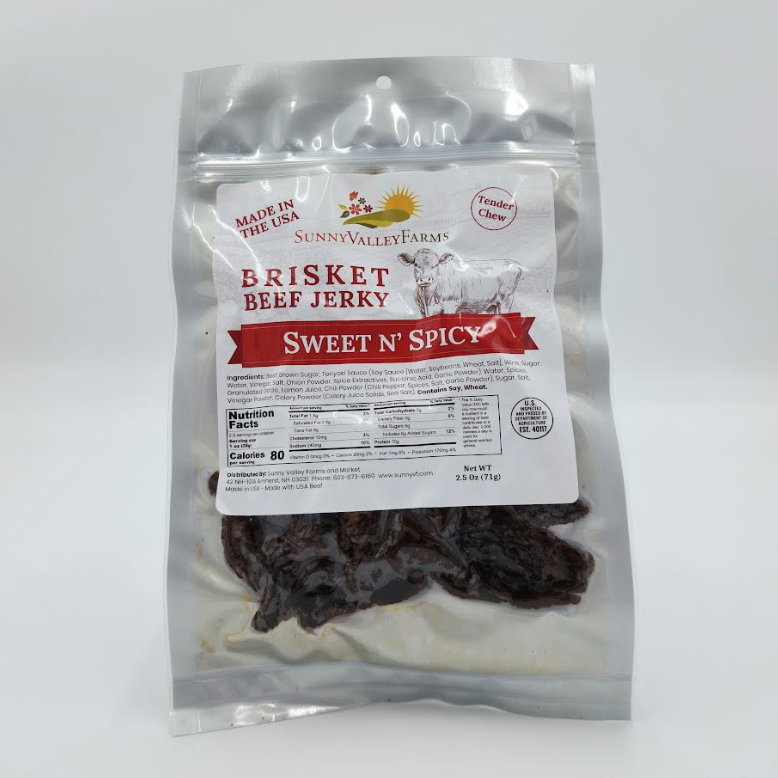Sunny Valley Farms - Sweet & Spicy Beef Jerky 2.5 oz - Boston SWSP